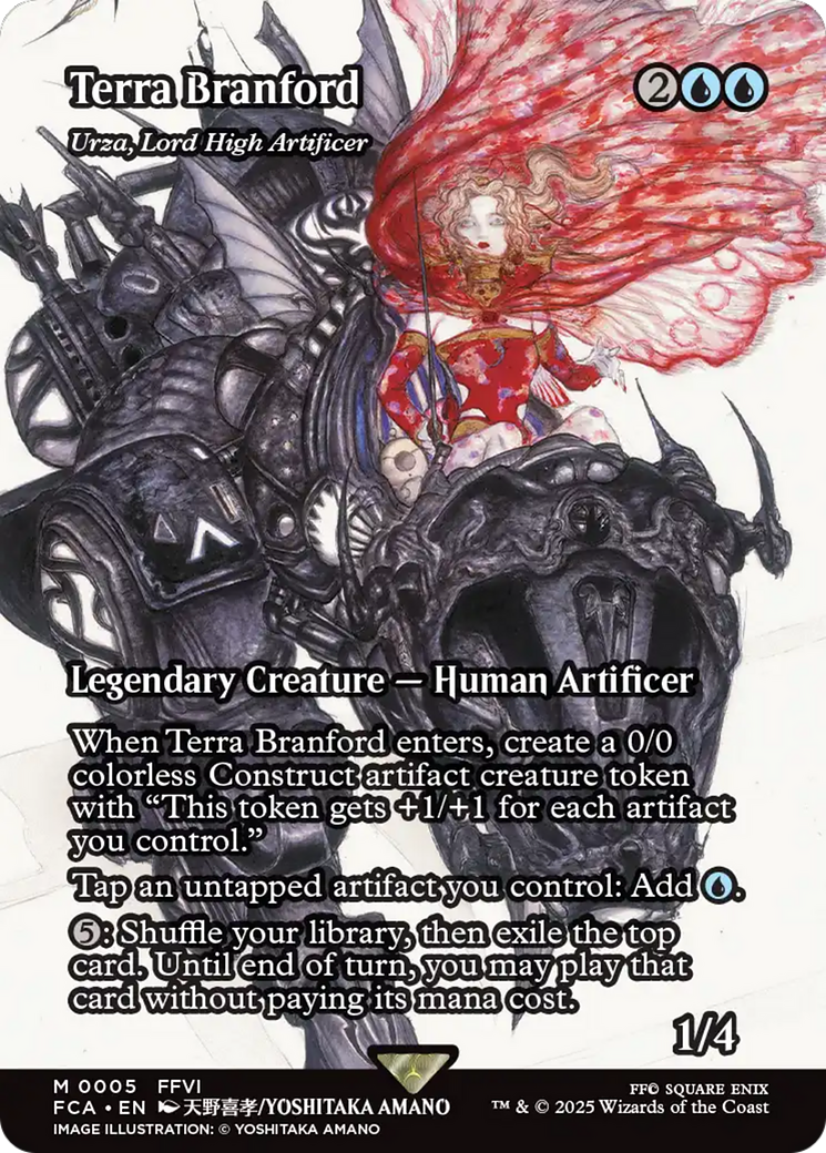 Terra Branford - Urza, Lord High Artificer (Showcase) (FCA-005)  - FINAL FANTASY: Through the Ages / Terra Branford (Borderless)