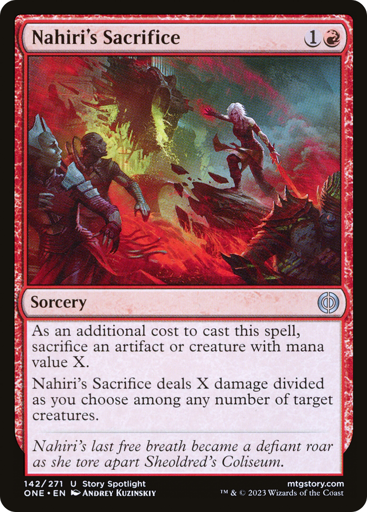 Nahiri's Sacrifice (ONE-142)  - Phyrexia: All Will Be One