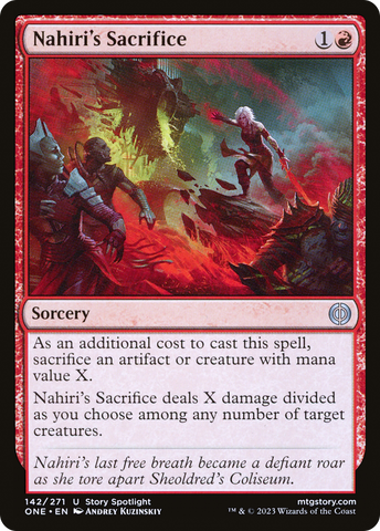 Nahiri's Sacrifice (ONE-142)  - Phyrexia: All Will Be One