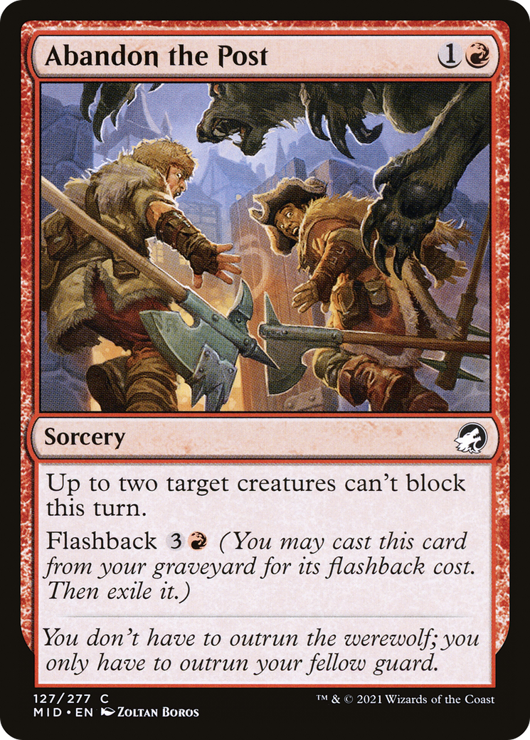 Abandon the Post (MID-127)  - Innistrad: Midnight Hunt