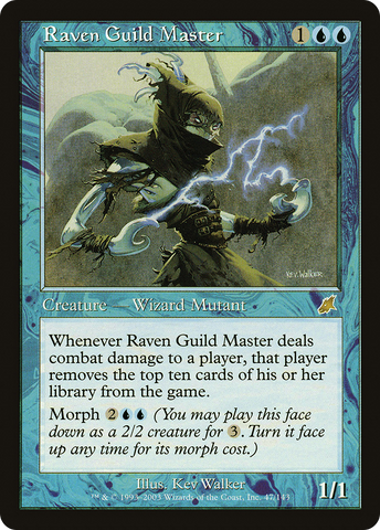 Raven Guild Master (SCG-047) - Scourge Foil