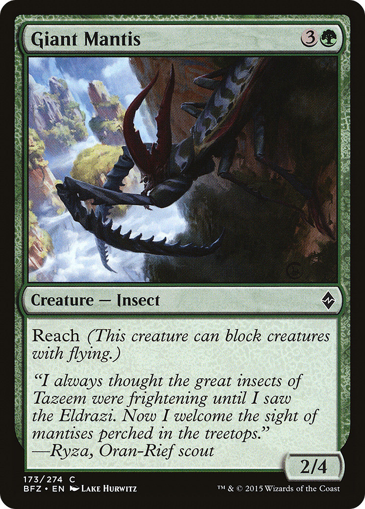 Giant Mantis (BFZ-173)  - Battle for Zendikar
