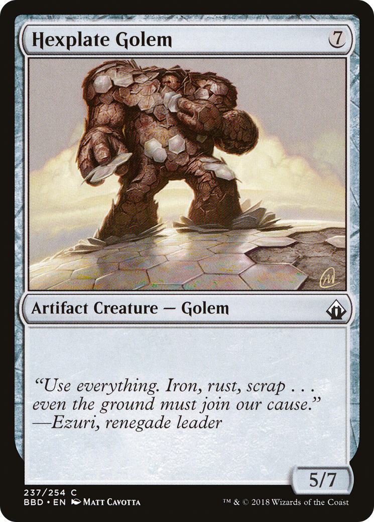 Hexplate Golem (BBD-237)  Foil - Battlebond