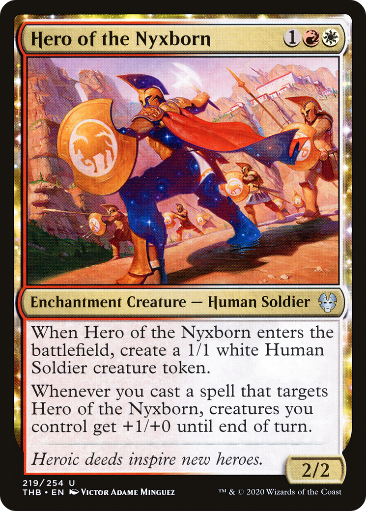 Hero of the Nyxborn (THB-219)  - Theros Beyond Death: (enchantment)