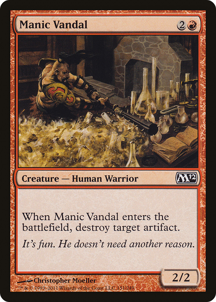 Manic Vandal (M12-151)  Foil - Magic 2012