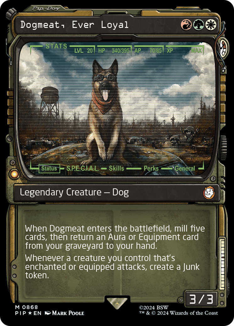 Dogmeat, Ever Loyal (Showcase) (Surge Foil) (PIP-868)  Foil - Fallout: (Showcase)