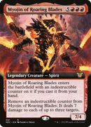 Myojin of Roaring Blades (Extended Art) (NEC-061)  - Neon Dynasty Commander: (Extended Art)