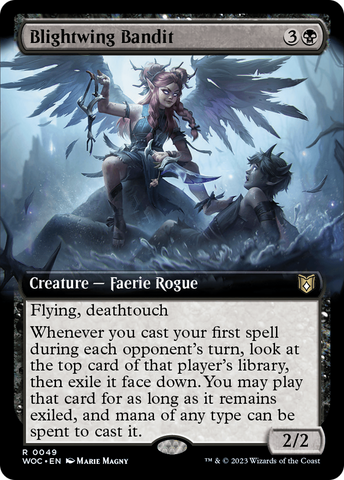 Blightwing Bandit (Extended Art) (WOC-049)  - Wilds of Eldraine Commander: (Extended Art)