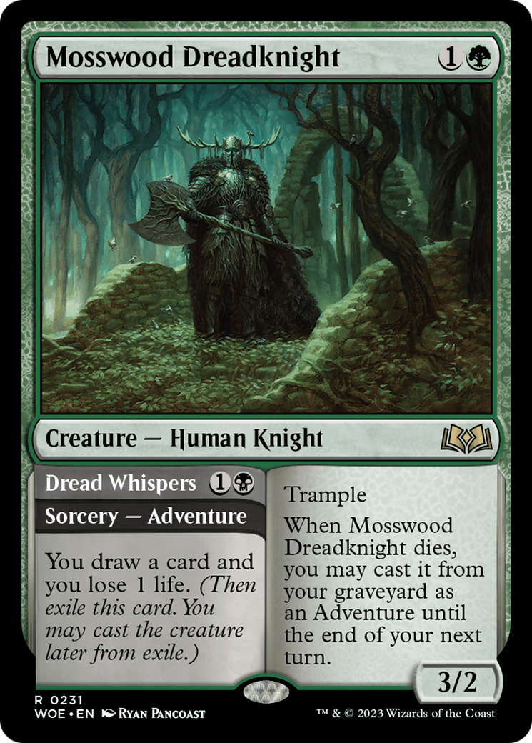 Mosswood Dreadknight (WOE-231)  Foil - Wilds of Eldraine