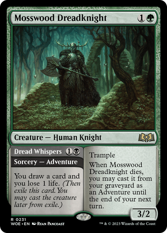 Mosswood Dreadknight (WOE-231)  Foil - Wilds of Eldraine