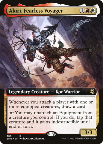 Akiri, Fearless Voyager (Extended Art) (ZNR-365)  - Zendikar Rising