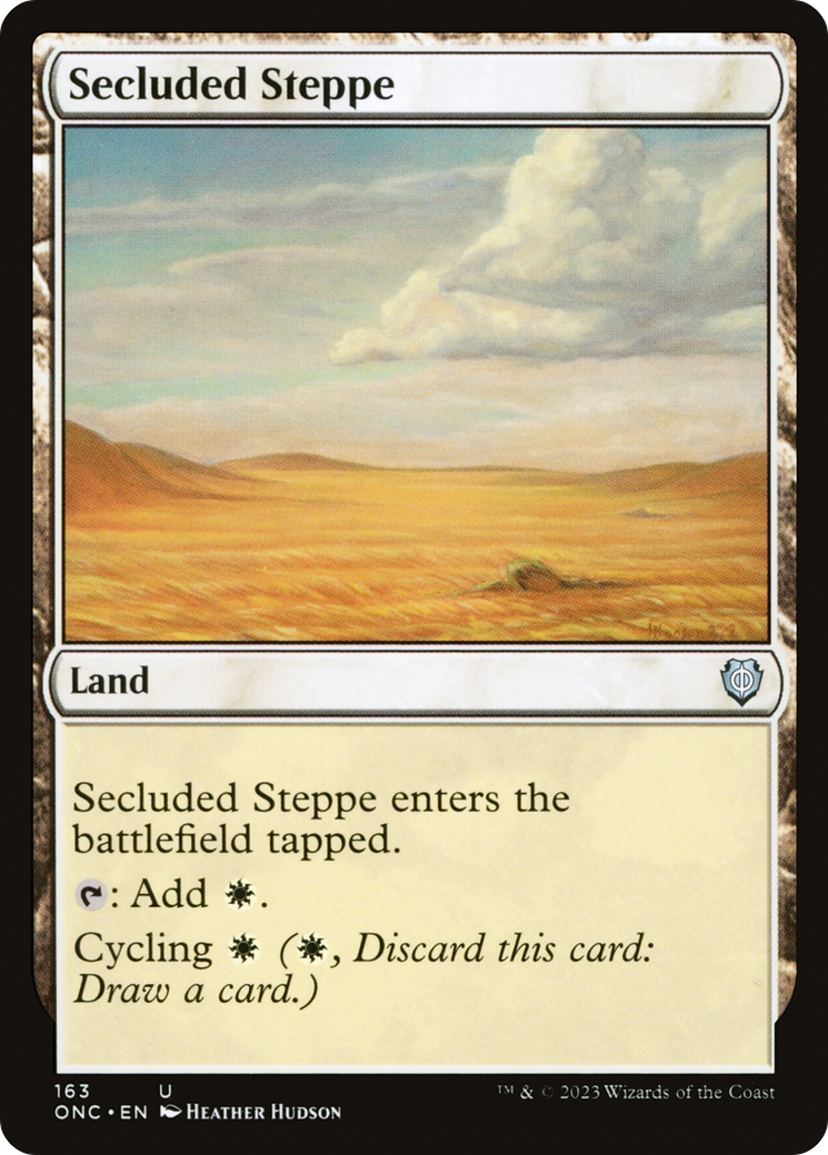 Secluded Steppe (ONC-163)  - Phyrexia: All Will Be One Commander