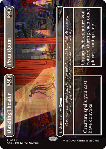 Dazzling Theater // Prop Room (Borderless) (DSK-334)  Foil - Duskmourn: House of Horror
