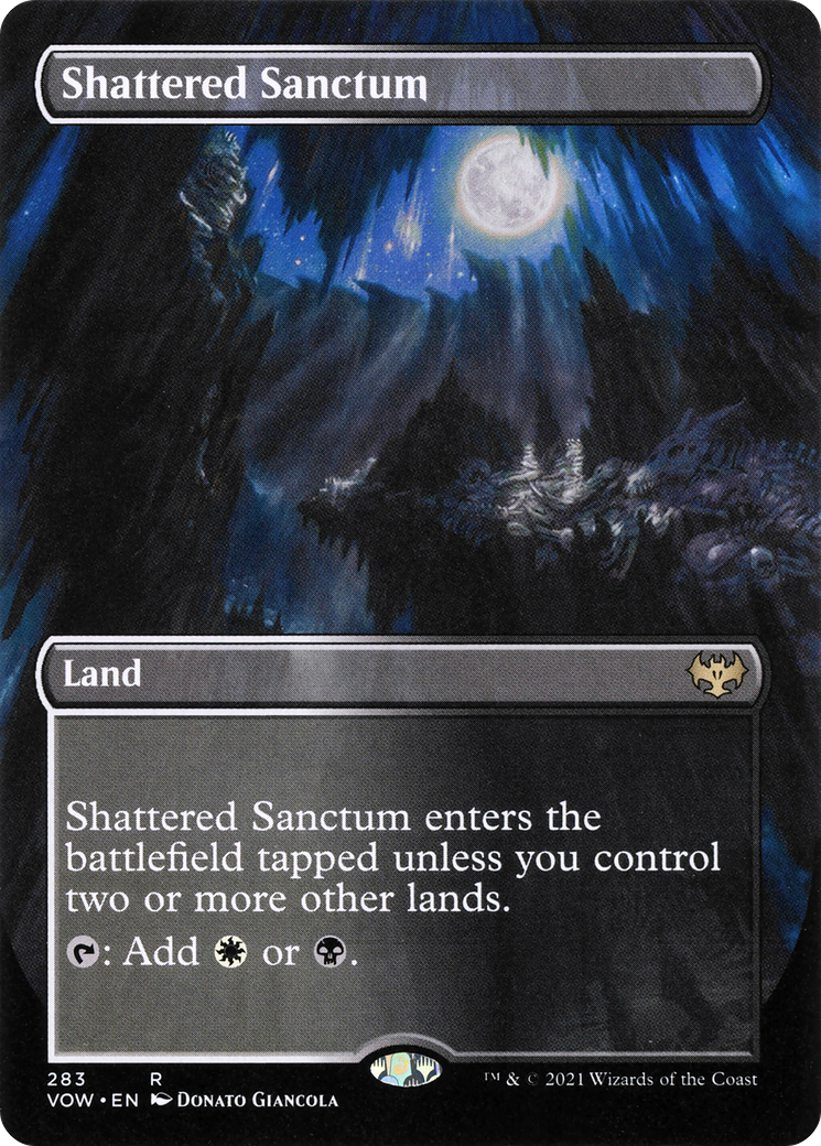 Shattered Sanctum (Borderless) (VOW-283)  Foil - Innistrad: Crimson Vow