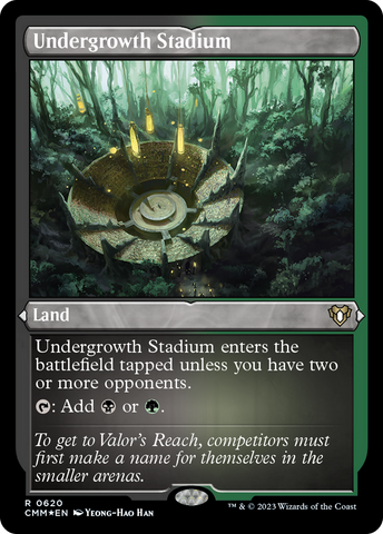Undergrowth Stadium (CMM-620)  Etched Foil - Commander Masters