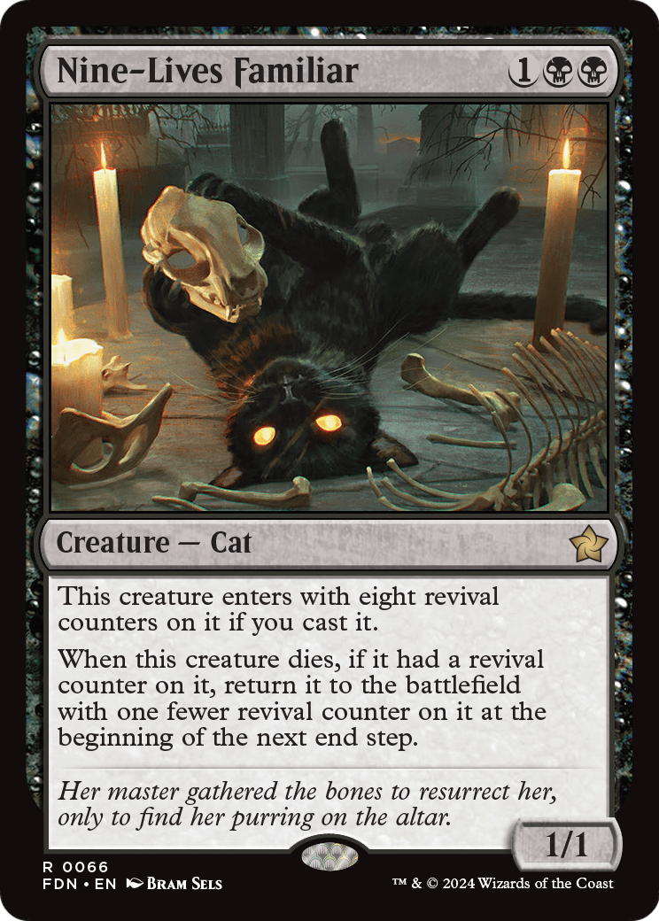 Nine-Lives Familiar (FDN-066)  Foil - Foundations