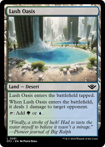 Lush Oasis (OTJ-261)  - Outlaws of Thunder Junction