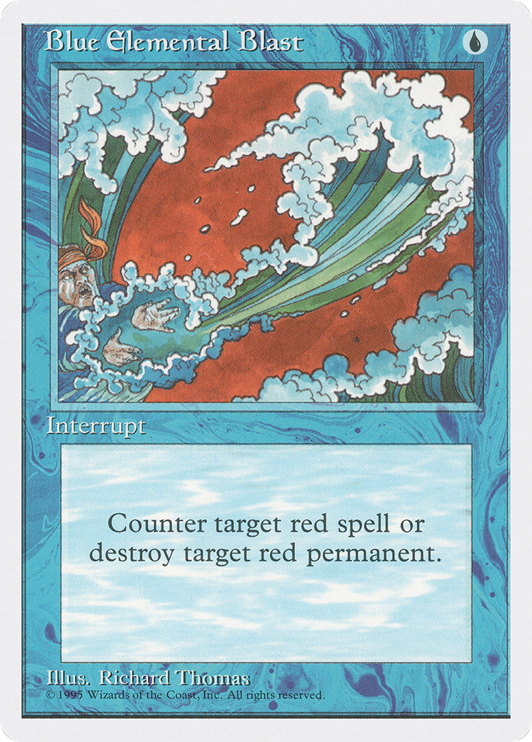 Blue Elemental Blast (4ED-)  - Fourth Edition