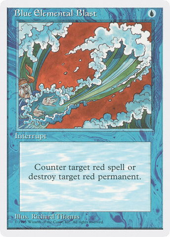 Blue Elemental Blast (4ED-)  - Fourth Edition