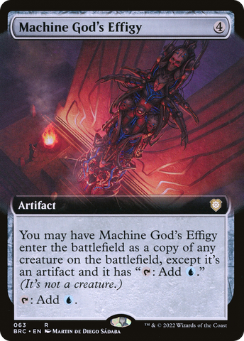 Machine God's Effigy (Extended Art) (BRC-063)  - The Brothers' War Commander: (Extended Art)