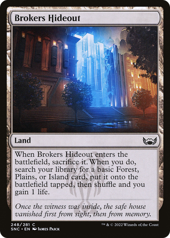Brokers Hideout (SNC-248)  Foil - Streets of New Capenna