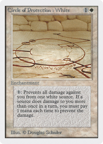 Circle of Protection: White (2ED-)  - Unlimited Edition