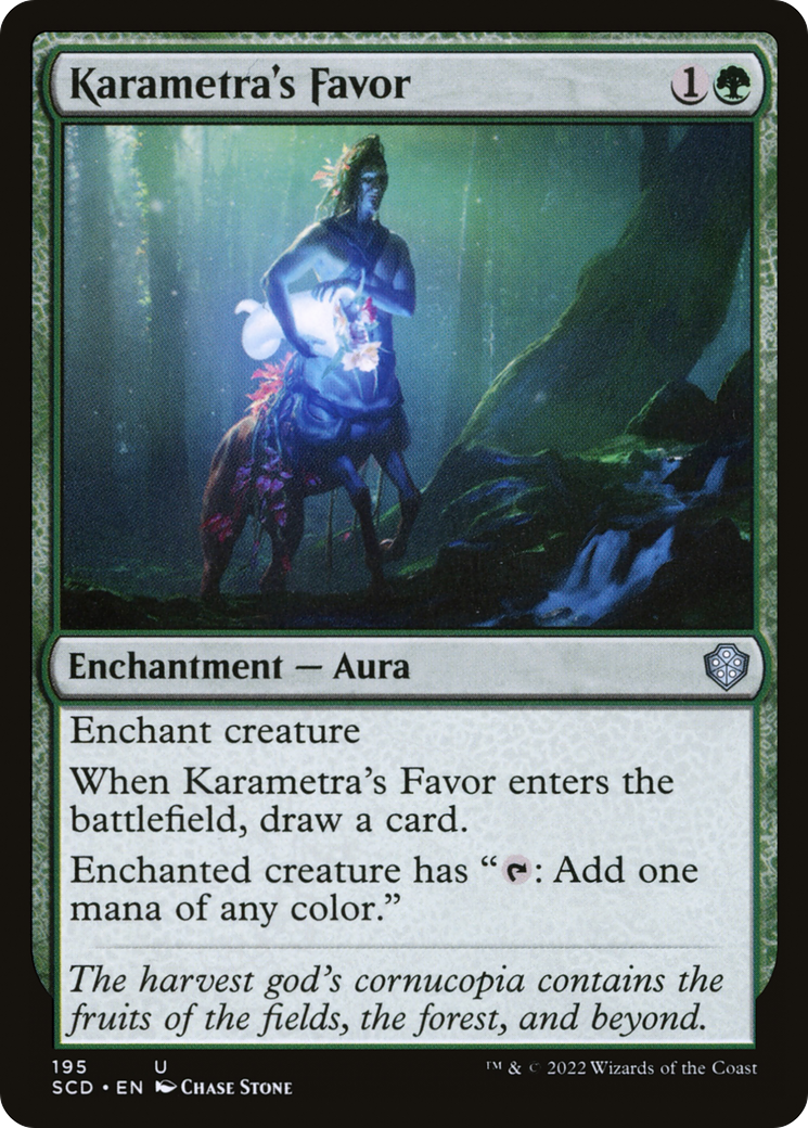 Karametra's Favor (SCD-195)  - Starter Commander Decks