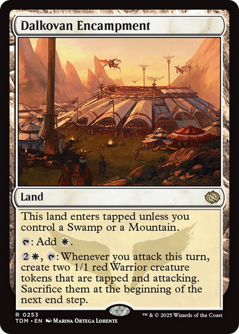 Dalkovan Encampment (TDM-253)  Foil - Tarkir: Dragonstorm