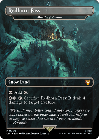 Redhorn Pass - Mouth of Ronom (LTC-370)  - Tales of Middle-earth Commander / Redhorn Pass (Borderless)