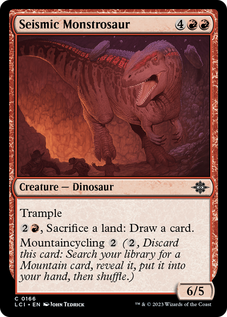 Seismic Monstrosaur (LCI-166)  Foil - The Lost Caverns of Ixalan