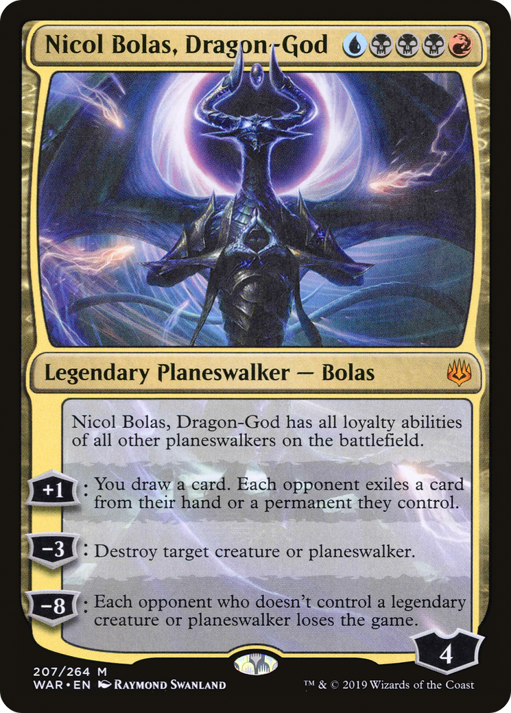 Nicol Bolas, Dragon-God (WAR-207) - War of the Spark Foil