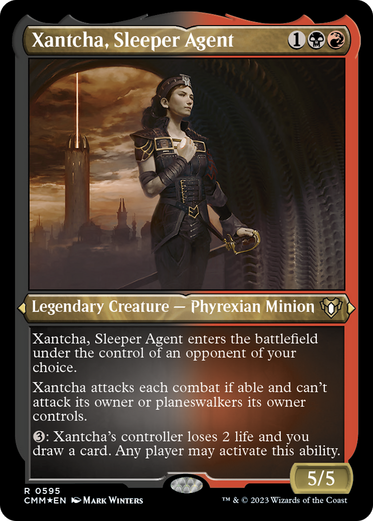 Xantcha, Sleeper Agent (CMM-595)  Etched Foil - Commander Masters