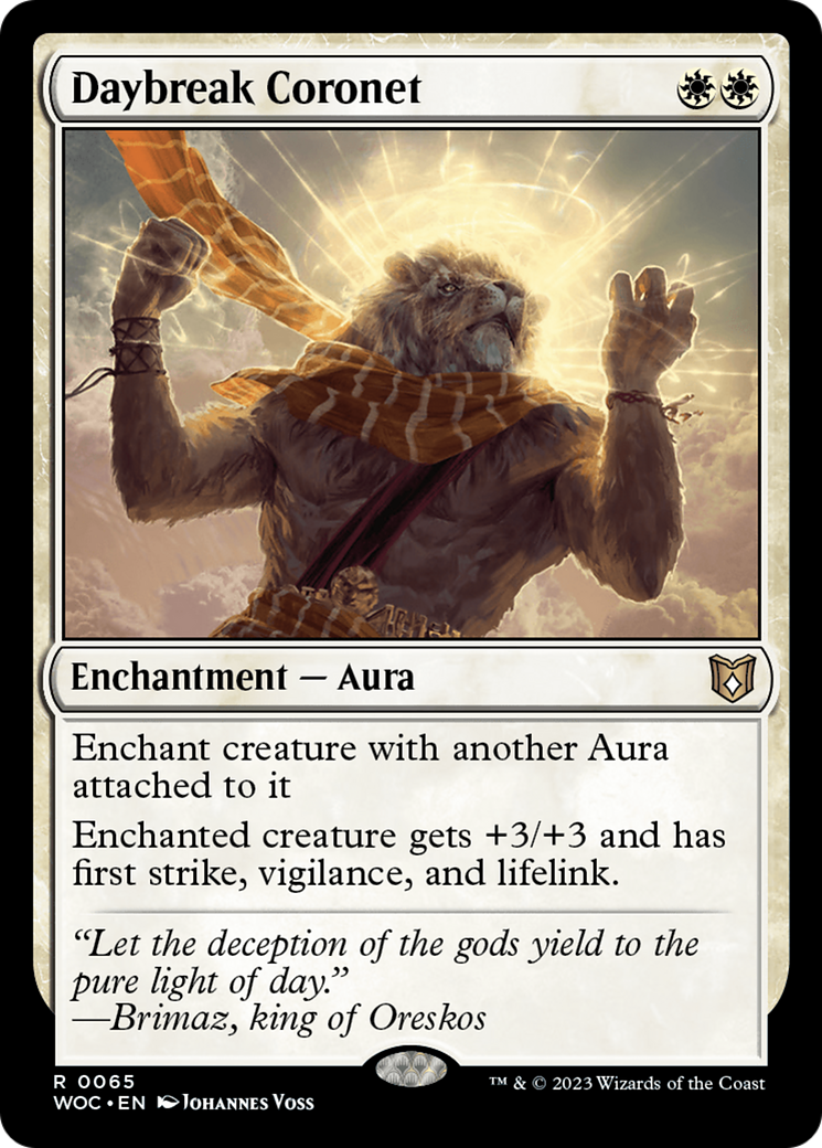 Daybreak Coronet (WOC-065)  - Wilds of Eldraine Commander