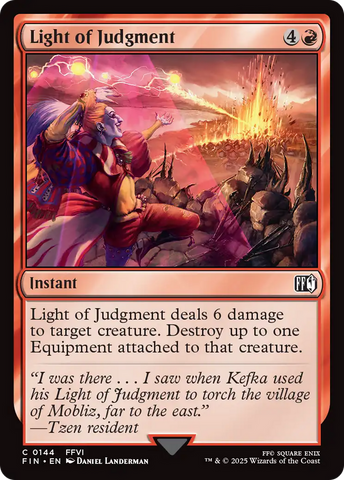 Light of Judgment (FIN-144)  Foil - FINAL FANTASY