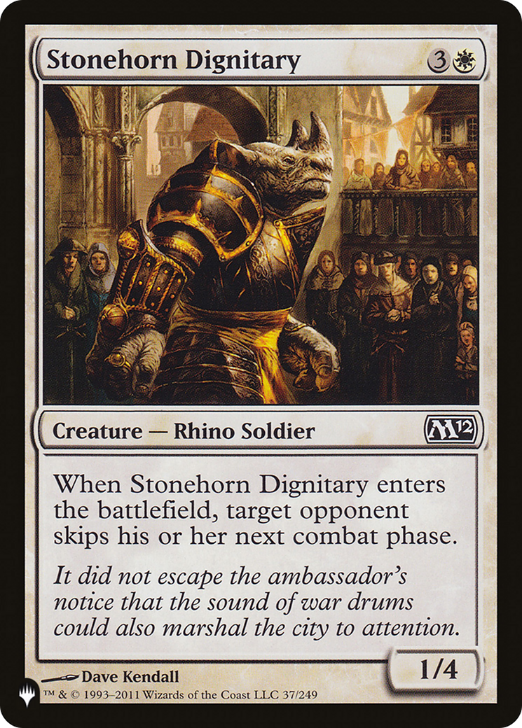 Stonehorn Dignitary (LIST-M12-37)  - The List