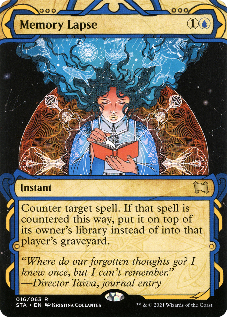 Memory Lapse (STA-016)  - Strixhaven Mystical Archive: (Showcase) (Borderless)