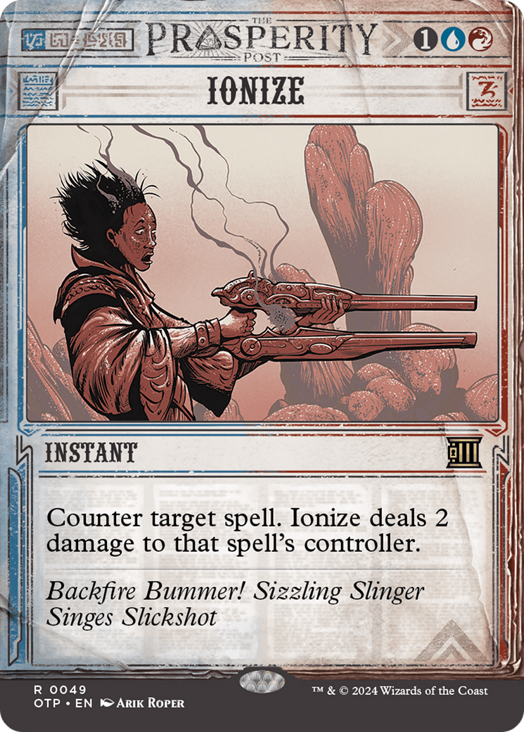 Ionize (OTP-049)  Foil - Breaking News: (Showcase) (Borderless)