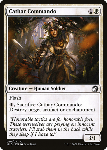 Cathar Commando (MID-010)  Foil - Innistrad: Midnight Hunt