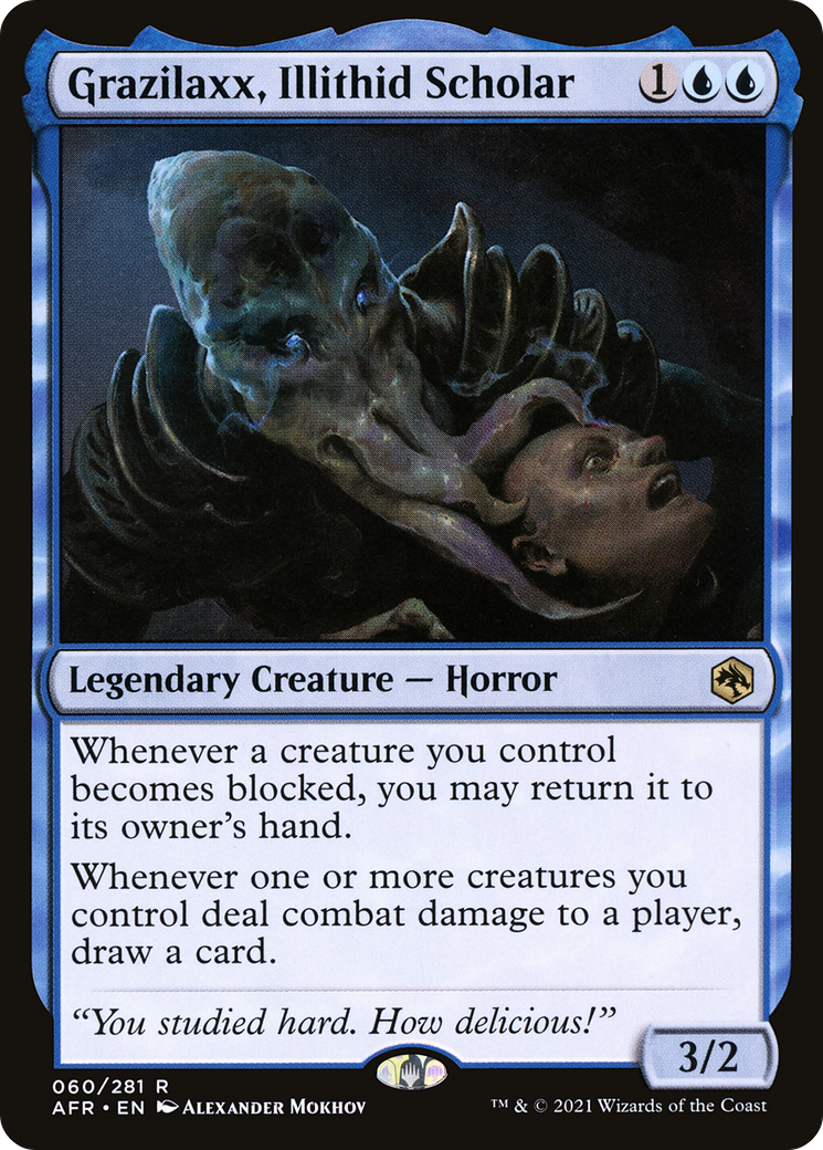 Grazilaxx, Illithid Scholar (AFR-060)  Foil - Adventures in the Forgotten Realms