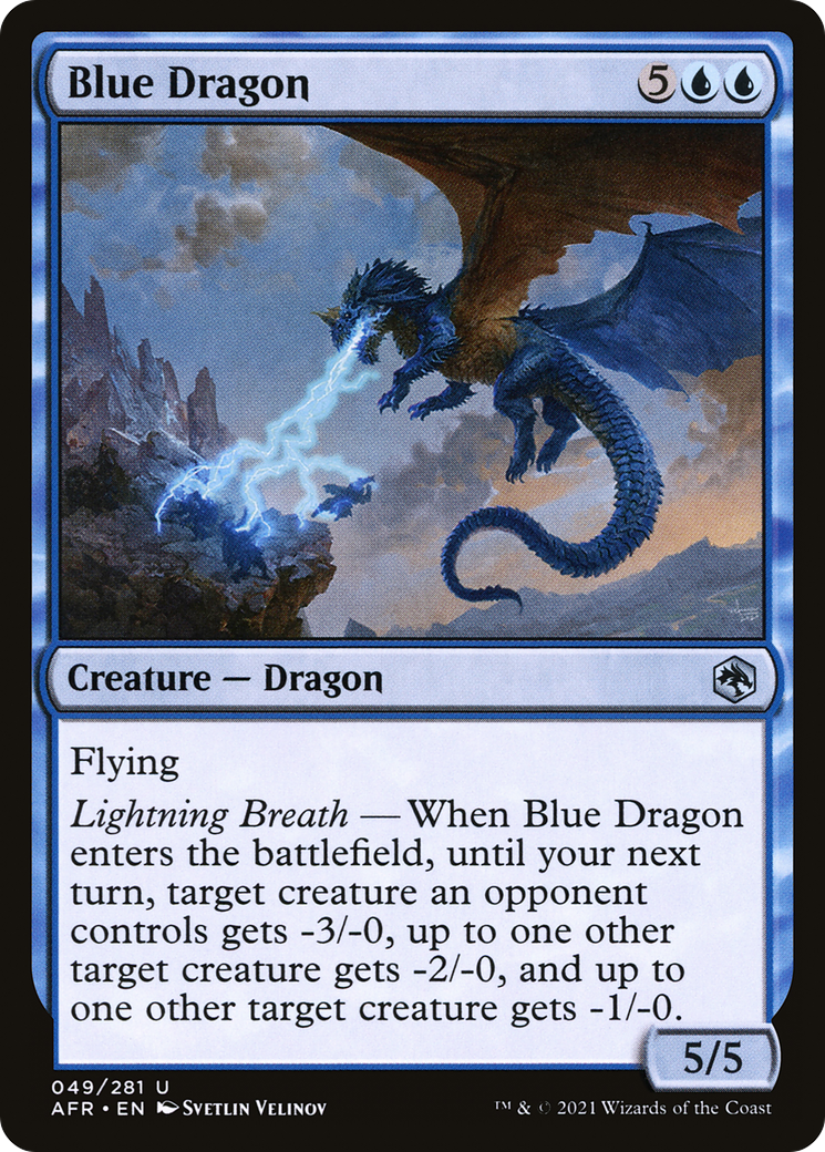 Blue Dragon (AFR-049)  - Adventures in the Forgotten Realms