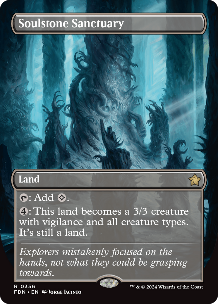 Soulstone Sanctuary (Borderless) (FDN-356)  Foil - Foundations
