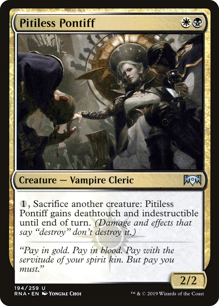 Pitiless Pontiff (RNA-194)  Foil - Ravnica Allegiance