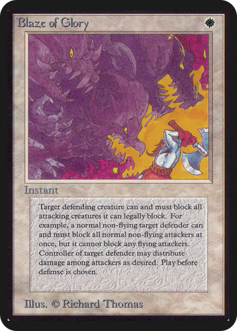 Blaze of Glory (LEA-) - Limited Edition Alpha