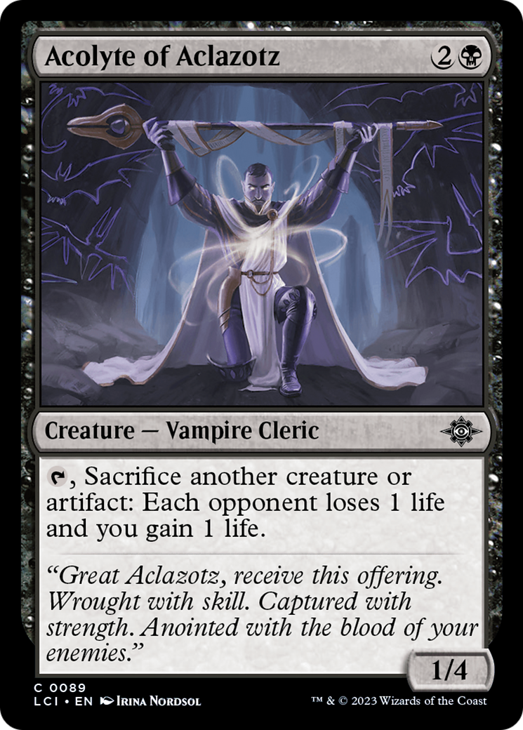 Acolyte of Aclazotz (LCI-089)  - The Lost Caverns of Ixalan