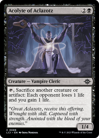 Acolyte of Aclazotz (LCI-089)  - The Lost Caverns of Ixalan