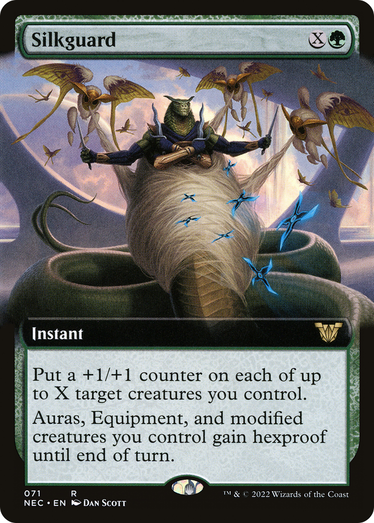 Silkguard (Extended Art) (NEC-071)  - Neon Dynasty Commander: (Extended Art)