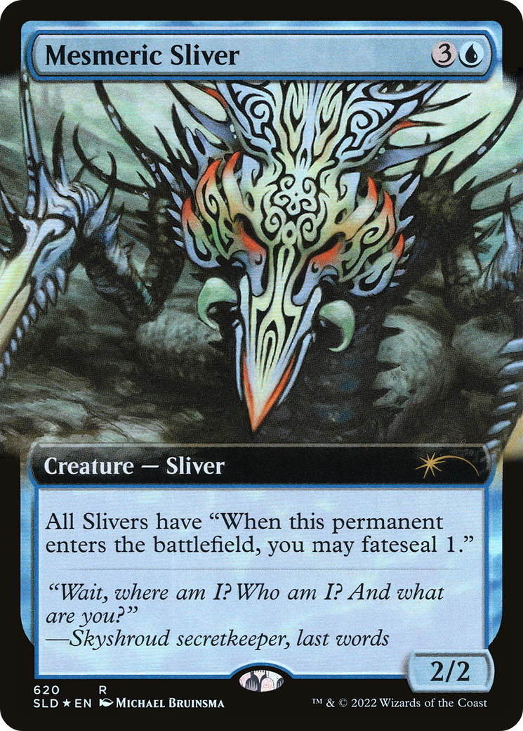 Mesmeric Sliver (Extended Art) (SLD-620) - Secret Lair Drop: (Extended Art) Foil