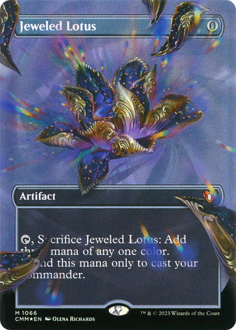 Jeweled Lotus (Textured Foil) (CMM-1066)  Foil - Commander Masters (Borderless)