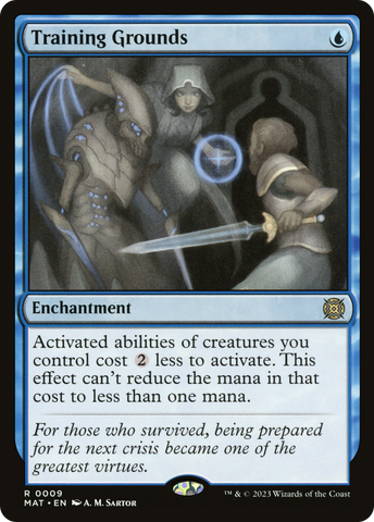 Training Grounds (MAT-009)  Foil - March of the Machine: The Aftermath