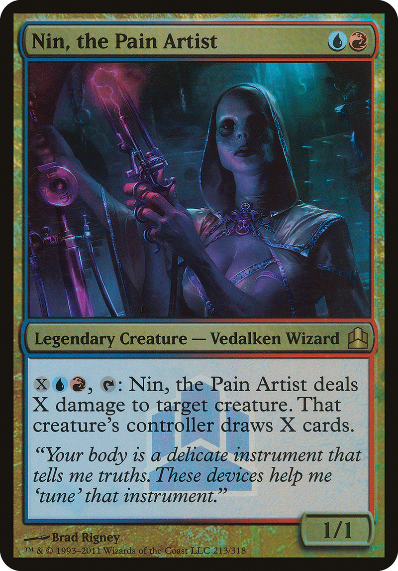 Nin, the Pain Artist (Commander Launch Promo) (OVER-213)  Foil - Commander 2011 Launch Party